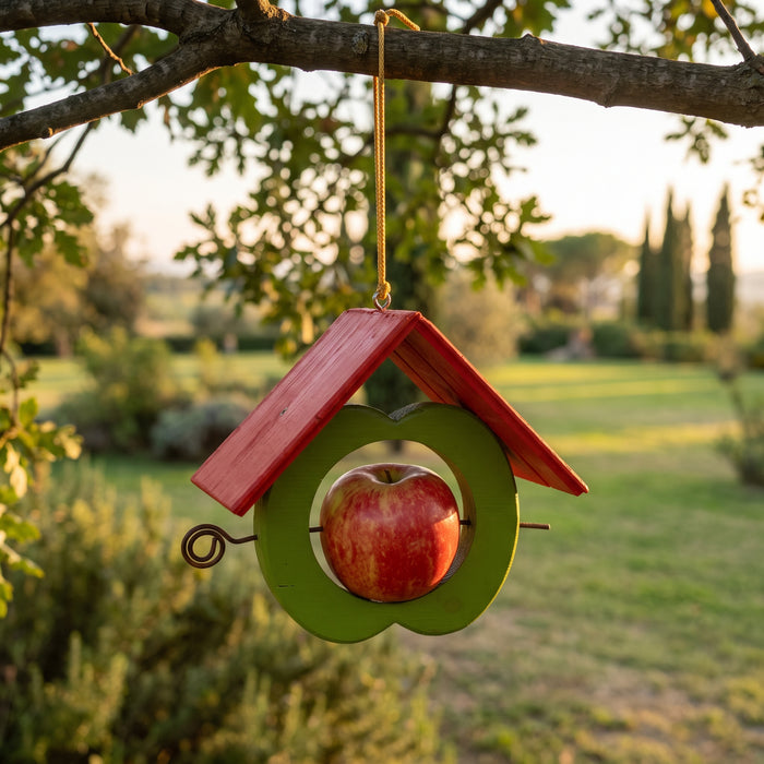 Mangiatoia Melamangio Treehood in legno fatto a mano – foto 1