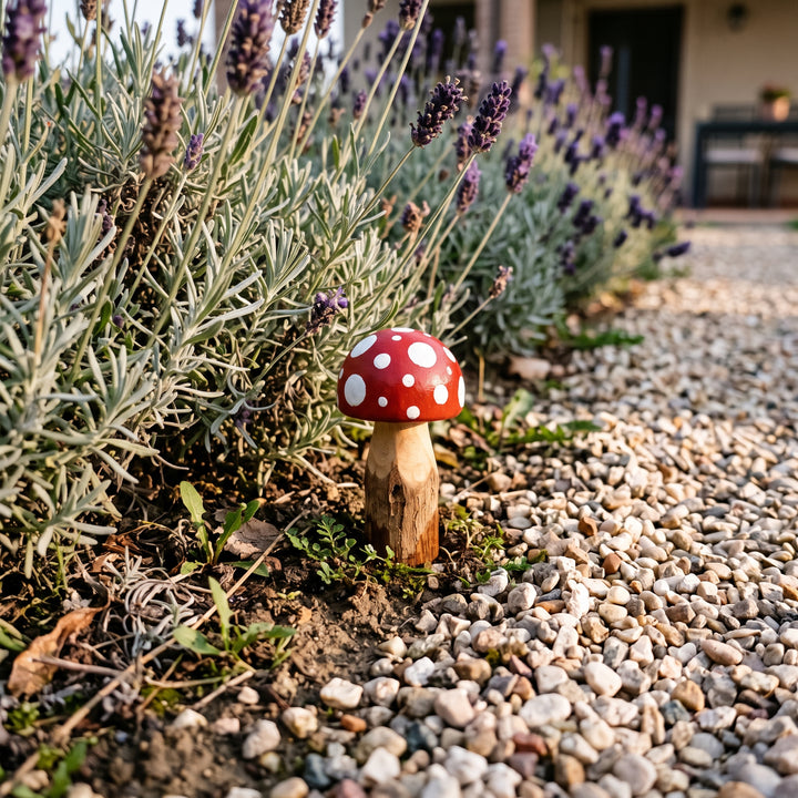 Funghi Piccoli Treehood in legno fatto a mano – foto 4