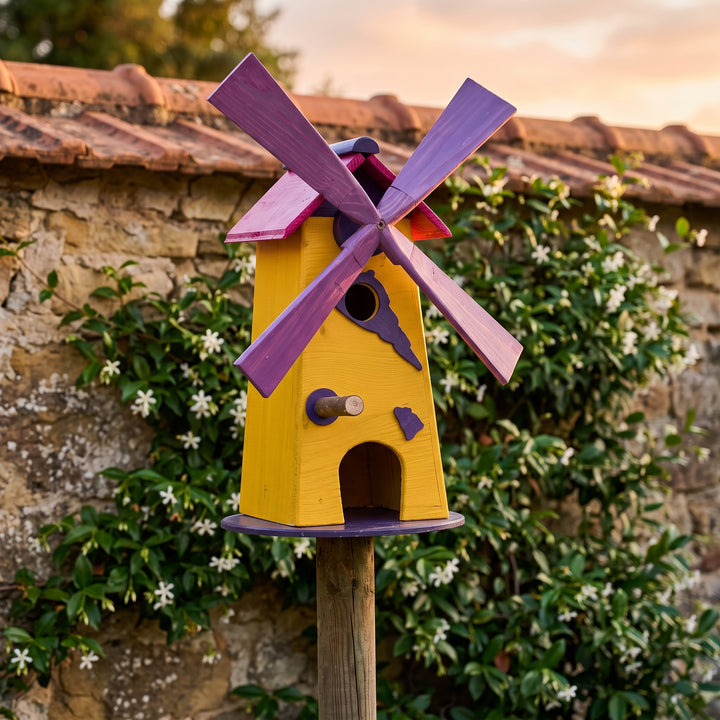 Mulino a vento nido Treehood in legno di abete fatto a mano – foto 6