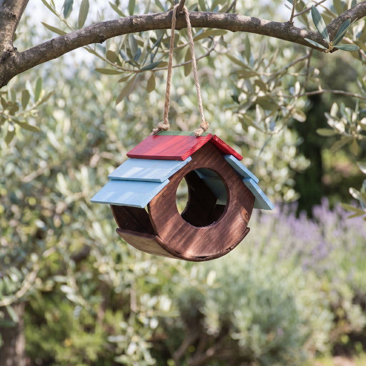Mangiatoia Botticella Treehood in legno fatto a mano – foto 8