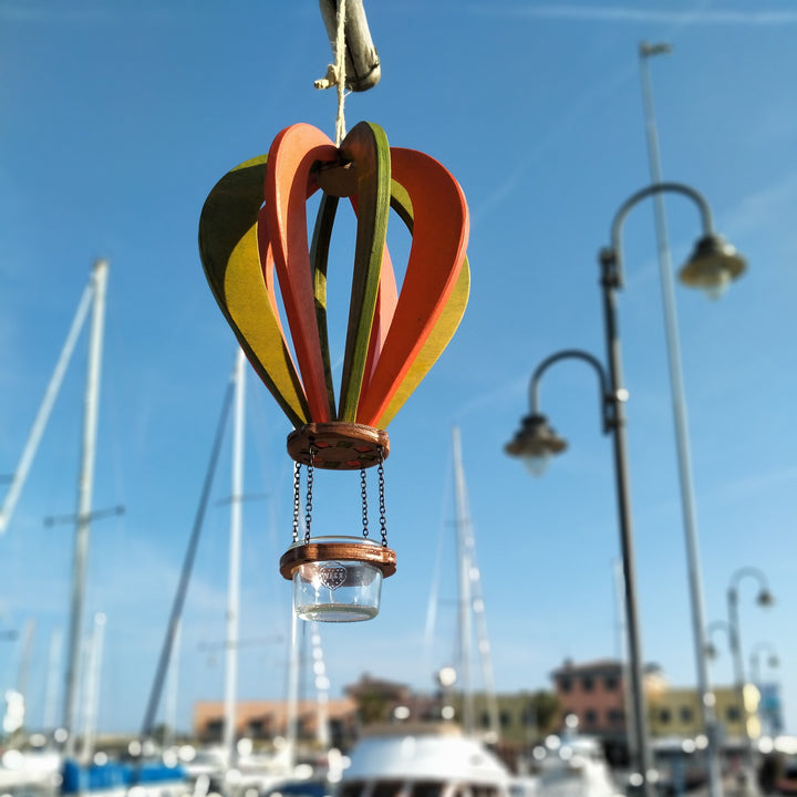 Mongolfiera abbeveratoio Treehood - prodotto artigianale in legno