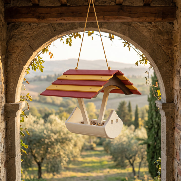 Mangiatoia arca di Noè in legno TreeHood