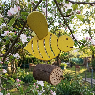 Ape nido per osmie Treehood in legno fatto a mano – foto 1