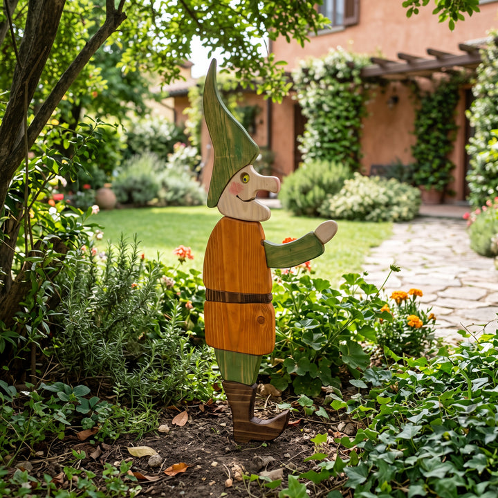 Gnomo Treehood in legno fatto a mano – foto 2