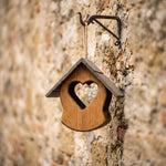 Mangiatoia a cuore in legno TreeHood