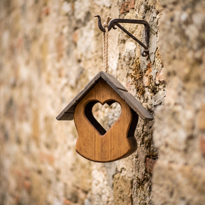 Mangiatoia a cuore in legno TreeHood