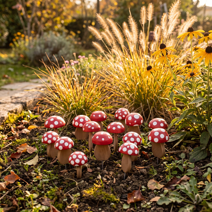 Funghi Piccoli Treehood in legno fatto a mano – foto 2