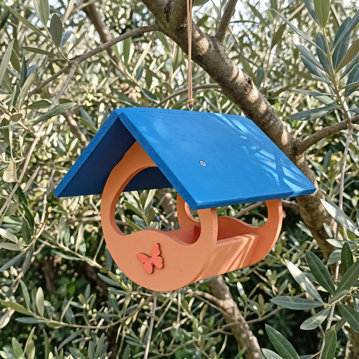 Mangiatoia a farfalla in legno TreeHood