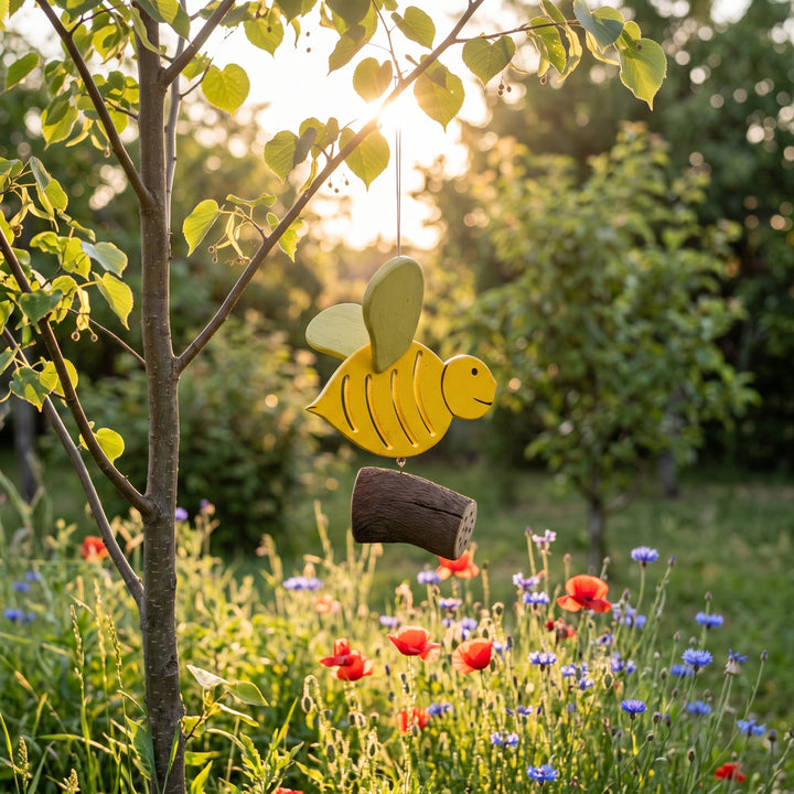 Ape nido per osmie Treehood in legno fatto a mano – foto 3