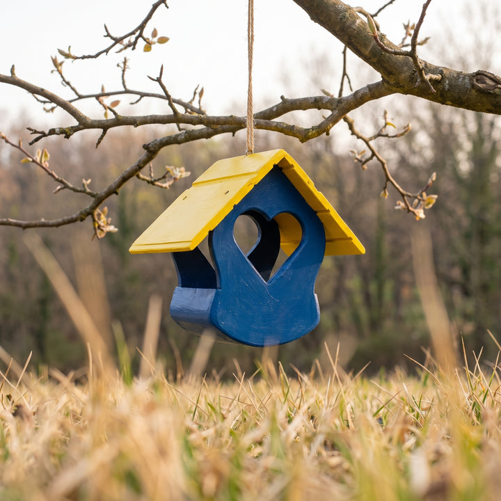 Mangiatoia a cuore in legno TreeHood