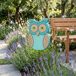 Gufo da giardino Treehood in legno fatto a mano – foto 4
