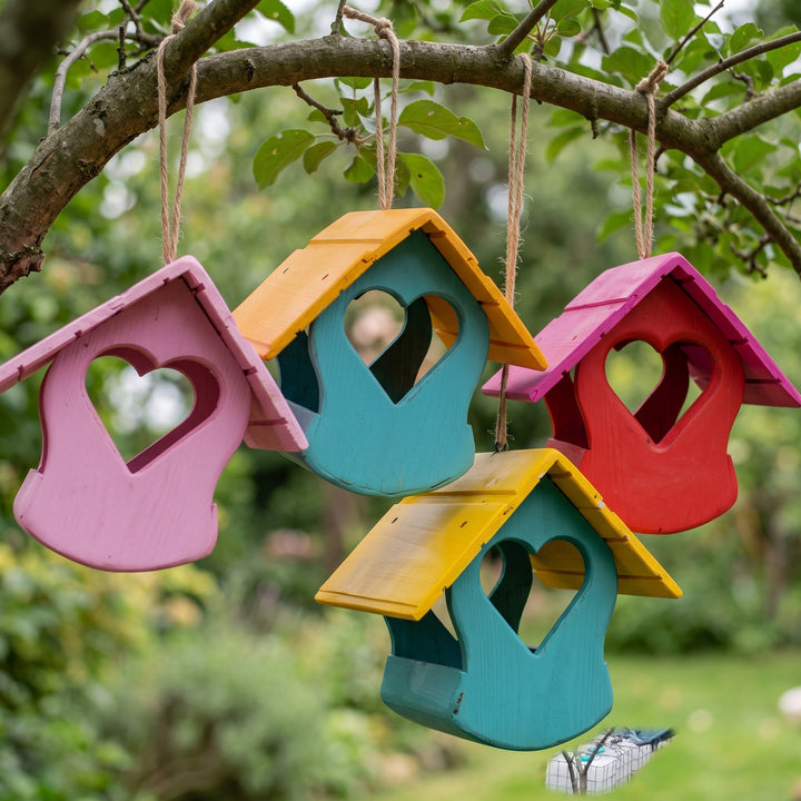 Mangiatoia a cuore in legno TreeHood