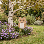 Gufo da giardino Treehood in legno fatto a mano – foto 5
