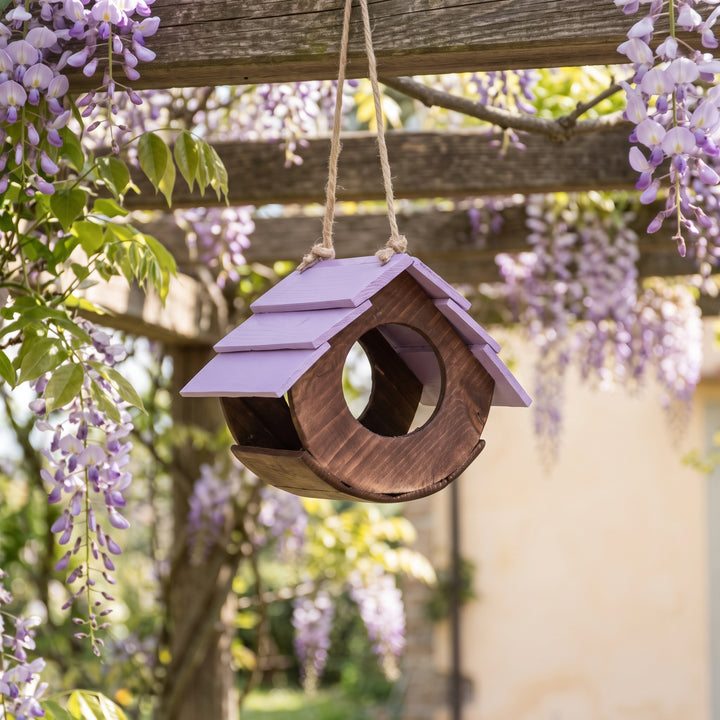 Mangiatoia Botticella Treehood in legno fatto a mano – foto 6