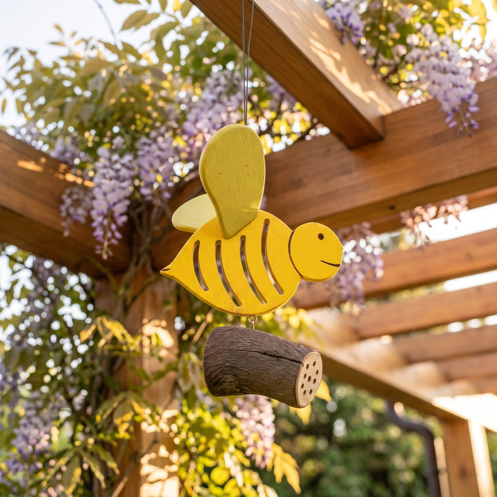 Ape nido per osmie Treehood in legno fatto a mano – foto 6