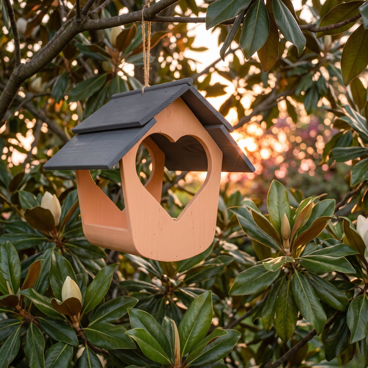 Mangiatoia grande in legno TreeHood