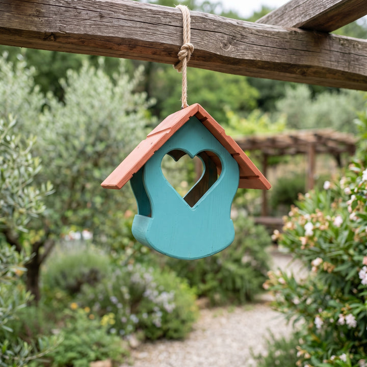 Mangiatoia a cuore in legno TreeHood