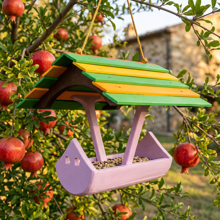 Mangiatoia arca di Noè in legno TreeHood
