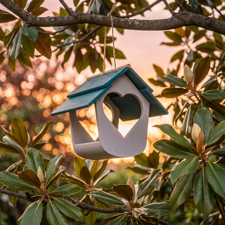 Mangiatoia grande in legno TreeHood