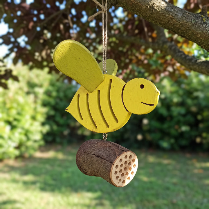 Ape nido per osmie Treehood in legno fatto a mano – foto 8