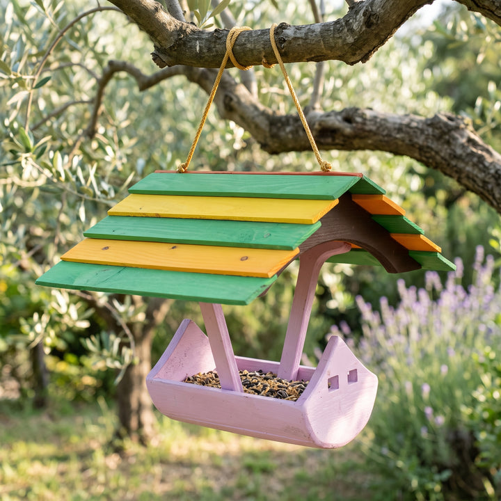 Mangiatoia arca di Noè in legno TreeHood