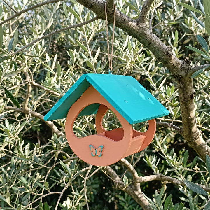 Mangiatoia a farfalla in legno TreeHood