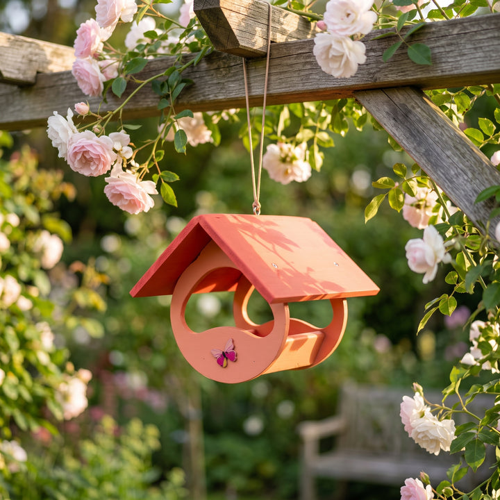 Mangiatoia a farfalla in legno TreeHood