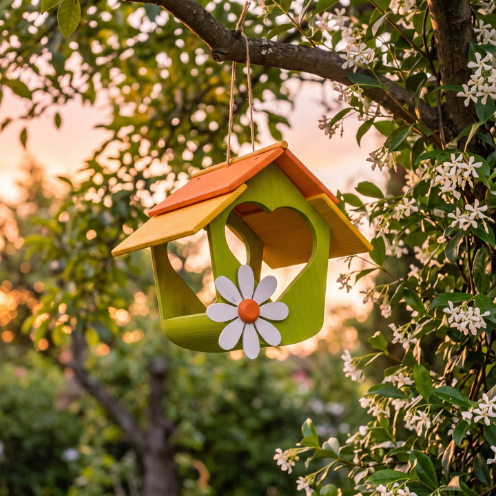 Mangiatoia grande in legno TreeHood