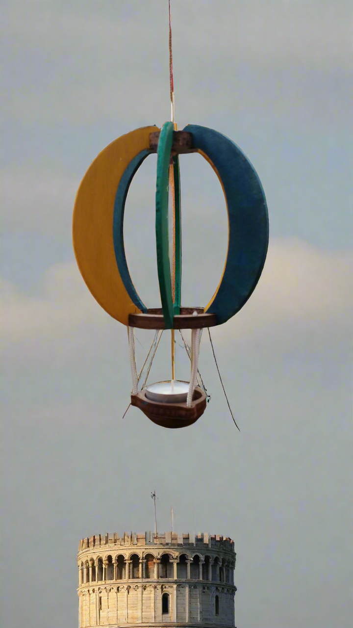 Mongolfiera per candele Treehood - dettaglio lavorazione a mano