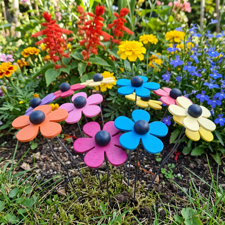 Fiori a 5 petali in legno - foto 3