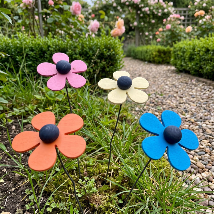 Fiori a 5 petali in legno - foto 4