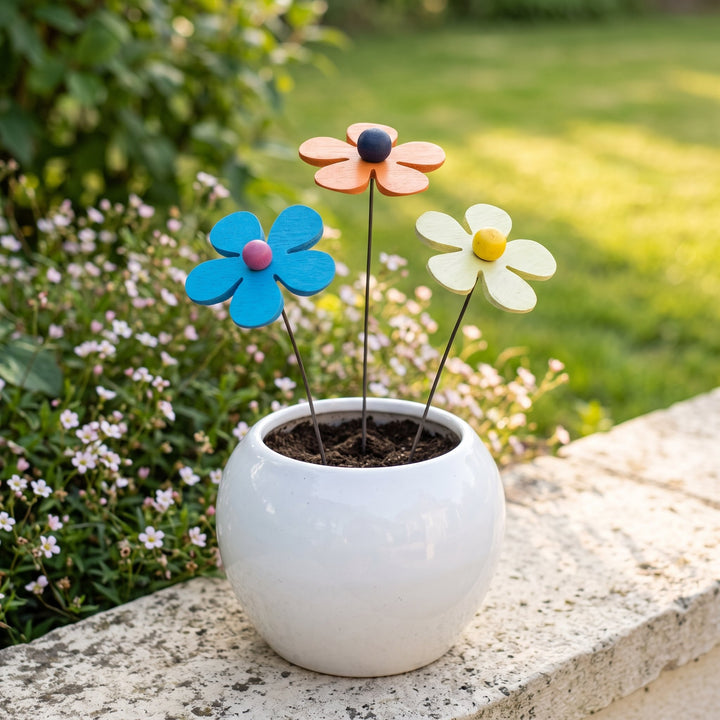 Fiori a 5 petali in legno - foto 11