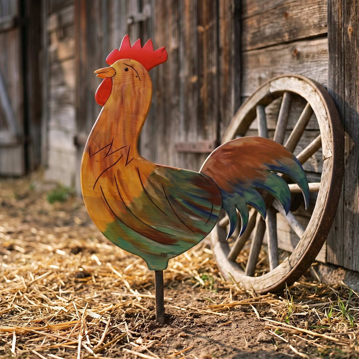 Gallo in legno - foto 1